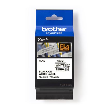 Brother P-touch TZEFA3  12mm Navy Blue on White Fabric Iron-On Tape