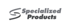 Gray Specialized Products text with a stylized S logo on a light background—ideal for a professional tool promotion or landing page.