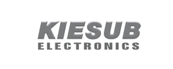 KIESUB ELECTRONICS logo in bold gray text on a light gray background, perfect for a Tool Promotion landing page or as part of a Promo Tape campaign.