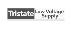 Tristate Low Voltage Supply logo in black and white for Landing Page with bold and regular text.